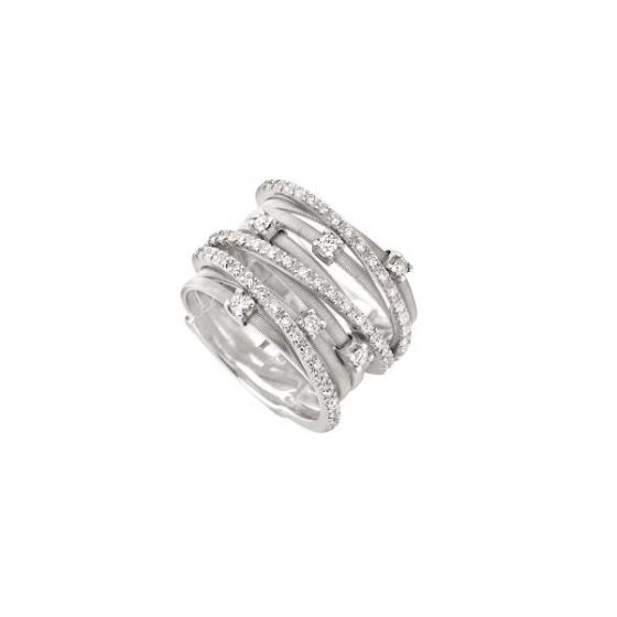 Anello Marco Bicego Donna Goa in Oro bianco Diamante 0.56 Ct AG278B2-15 - AG278B2-15